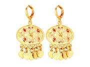 U7 18K Yellow Gold Plated Dangle Earrings Indian Style Tassels Drop Earring Fashion Jewelry for Women