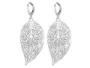 U7 Fancy Leaf Shaped Dangle Earrings Platinum Plated 18K Gold Plated Drop Earrings Fashion Jewelry for Women