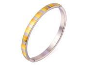 U7 INOX Stainless Steel Bangle Bracelet 18K Gold Plated Rose Gold Plated Tricolored Pattern Cuff Bracelets Width 2.6 Chic Fashion Jewelry for Men or Women