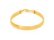 U7 INOX Stainless Steel Omega Chain Bracelet 18K Gold Plated Length 8 Width 0.3 Snake Chain Bracelets Fashion Jewelry for Men or Women