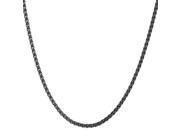 U7 Wheat Chain Necklaces Width 0.1 Thin Chains Stainless Steel Black Gun Plated 18K GOld Plated Five Size Optional Fashion Jewelry for Men or Women