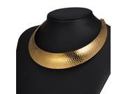 U7 Torque Necklace Stainless Steel 18K Gold Plated Choker Collar Necklaces Snake Pattern Fashion Jewelry for Women