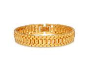 U7 Link Chain Chunky Bracelet Length 7.5 Width 0.5 Bracelets Cool Accessories Fashion Jewelry for Men or Women