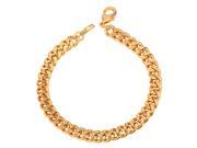 U7 Cool Wheat Chain Bracelet Yellow Gold Plated Link Chain Bracelets Length 8 Width 0.2 Fashion Jewelry for Women or Men