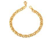 U7 Hot Sale Snail Chain Bracelet Yellow Gold Plated Chain Bracelets Length 8 Width 0.2 Cool Accessories Fashion Jewelry for Men Or Women