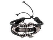 U7 Tarantula Big Spider Charm Multirang Bracelets High Quality Genuine Leather Black Brown Cord Bracelet Cool Accessories Fashion Jewelry for Men