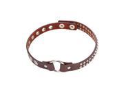 U7 Choker Leather Necklace Rivets Rock Style High Quality PU Laether Brown Black Optional As Bracelets Length 17 Width 0.6 Fashion Jewelry for Women