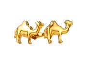 U7 Men s Cufflinks Camel Shaped Yellow Gold Platinum Plated Shirt Studs Chic Accessories for Wedding Business