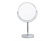 JustNile Two Sided 1X 3X Tabletop Vanity Mirror 7 inch Silver Tall Stand