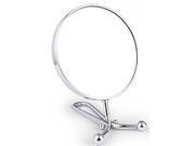 JustNile Two Sided 1X 3X Tabletop Vanity Mirror Silver Hand held