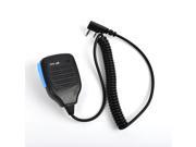 HYS 2 Pin Shoulder Handheld Walkie Talkie Speaker radio microphone blue Mic for Baofeng UV 3R UV 5R UV 5RA UV 5RE UV 5R 666S 777S 888S Kenwood