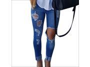 Burvogue Women s Denim Jeans Skinny Distressed Pants