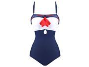 Burvogue Women s Retro One Piece Swimsuit Swimwear