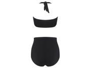 Burvogue Women s Retro Vintage High Waist Bikini Swimsuit Swimwear