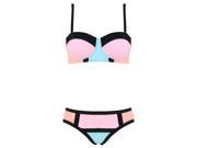 Burvogue Women s Push Up Swimsuit Underwire Beachwear Bikini Set