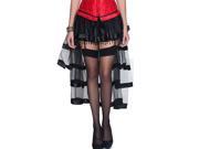 Burvogue Women s Gothic Steampunk Costume Vintage Multi Layered Chiffon Skirt