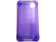New Ballistic iPhone 4 4S LS Jewel Case Purple Clear Transparent TPU Cover Case