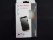 New Tech21 D3O Samsung Galaxy S4 IV Clear Orange Impact Maze TPU Flex Cover Case