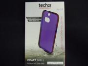 New Original Tech21 D3O Impact Shell HTC One M8 Purple Flex Shell Gel Cover Case