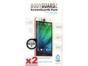 2x BodyGuardz ScreenGuardz Pure HTC Desire EYE Tempered Glass Screen Protector
