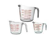 3 Pc Open Handle Measuring Cup