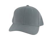 1015 Series High Crown Acrylic Curved Bill Snapback Cap Hat Grey