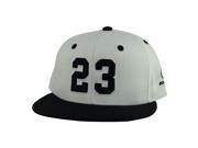 Player Jersey Number 23 2Tone Snapback Hat Cap x Air Jordan OG White Black