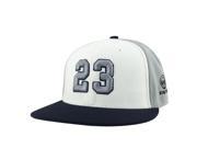 Player Jersey Number 23 2Tone Snapback Hat Cap x Air Jordan Lebron White Grey Black