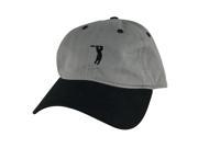 CapRobot Golfer Swing Unstructured Cotton Adjustable Strapback Dad Cap Hat Charcoal Black