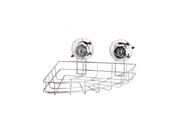 Kitchen Bathroom T304 Stainless Steel Turn Lock Chrome Corner Basket Caddy