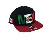 47 Brand Intercept Mexico Captain Snapback Hat Cap Black Red