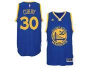 Adidas NBA Golden State Warriors Stephen Curry 30 Blue Road Adult Swingman Jersey Medium