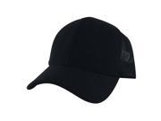 CapRobot SPC1604 Plain Mid Crown Quilt Snapback Adjustable Mesh Trucker Cap Hat Foam Black