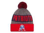 New Era NFL 2016 Sideline Knit Pom Beanie Hat New England Patriots Throwback