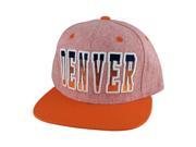 Denver City Heather Gradient 2Tone Snapback Hat Cap by CapRobot Red Orange