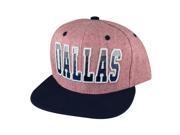 Dallas City Heather Gradient 2Tone Snapback Hat Cap by CapRobot Red Navy Blue