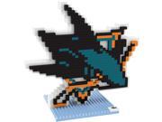 San Jose Sharks 3D NHL BRXLZ Bricks Puzzle Team Logo