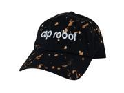 CapRobot Paint Ball Strapback Hat Dad Cap Black Grey