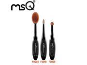 MSQ New Arrival 4pcs Oval Makeup Brush Set Multipurose Professional Foundation Powder Brush Kits