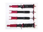 30 Level Adjustable Damper Coilover Suspension Lowering Kits for 2008 2011 Infiniti G37 RWD Sedan Coupe RED