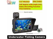 20m Professional Night Vision Fish Finder DVR Video 6 Infrared LED Underwater Fishing Camera Overwater Camera 20m