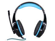 KOTION EACH G9000 USB Headband 7.1 Surround Sound Game Headphone Computer Earphone with Microphone LED Over Ear Headset Blue