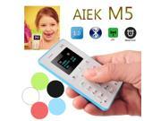 AEKU M5 Mini Card Cell Phone Ultra Slim 1.0inch Pocket Unlocked GSM Phone