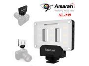 Aputure Amaran AL M9 Ultra thin Mini LED Video Light Portable TLCI CRI 95 Fill Light for Digital Camera Canon Nikon Sony Olympus
