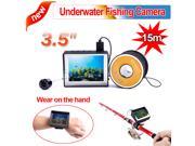3.5 LCD Monitor 15M 30M Cable 1000TVL Wearable Underwater Video Camera Fishing Camera Fish Finder