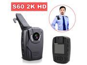 2K HD 1296P S60 Ambarella A7 IR Night Vision Police Camera Person Wearable Body Worn Camera Recorder DVR 6 hour Record 150 Degree