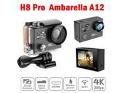 Ambarella A12S Waterproof 4K 30FPS Outdoor Sport Helmet Cam With Sports Action Camera 2.4Ghz Remote Control