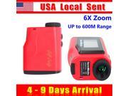 [ Ship from USA !!! ] Portable 6X Zoom Digital Laser Distance Measurement Monocular Laser Rangefinder for Hunting Golf