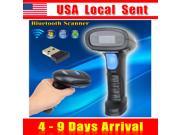 [ Ship from USA !!! ] 2 in1 Bluetooth Wireless USB Wired Handheld Bluetooth Barcode Scanner Data Reader For iOS Android