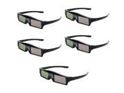 Chunnuan RF Bluetooth Active Shutter 3D Glasses For Epson 3020 3020E 5020 Projecotor KX60 Pack of 5